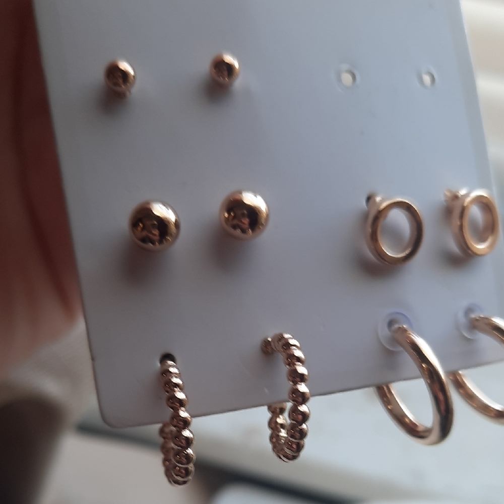 Earring Set Of 5 - Picture 4 of 4